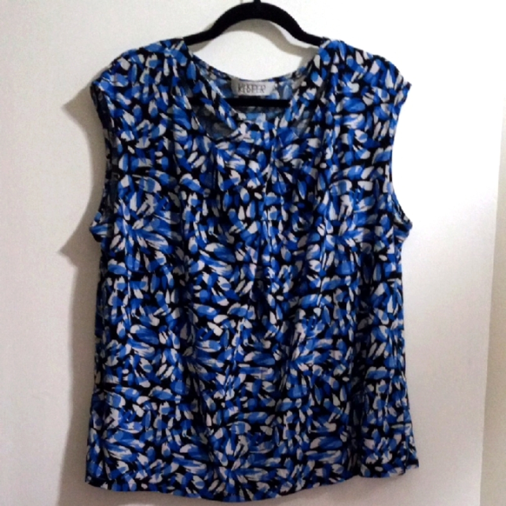 Kasper Sleeveless Top Size 2X
